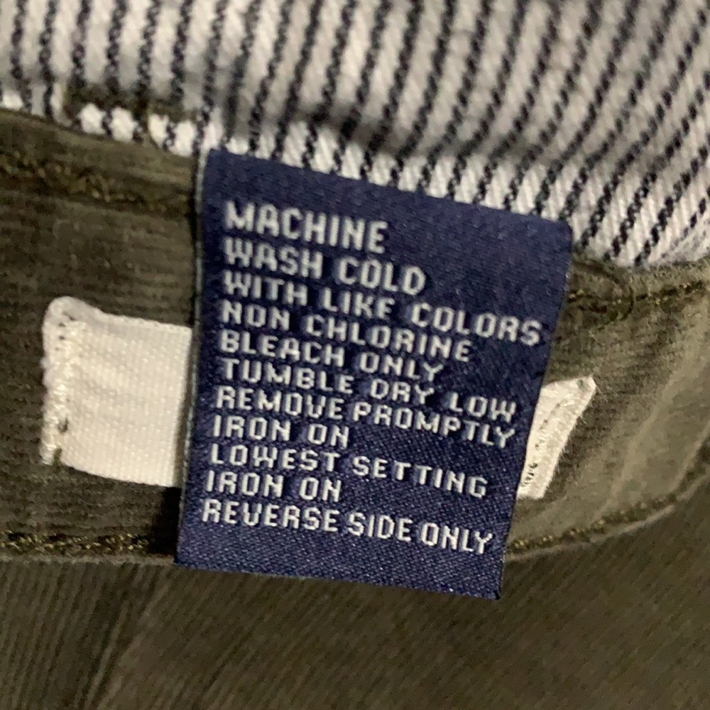 MADEWELL Olive Green Corduroy Skinny Pants Jeans Size 27 - Picture 9 of 10